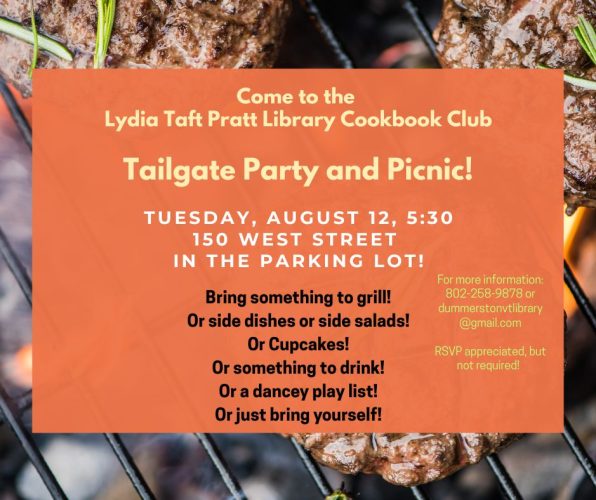 august 2025 cookbook club at lydia taft pratt library