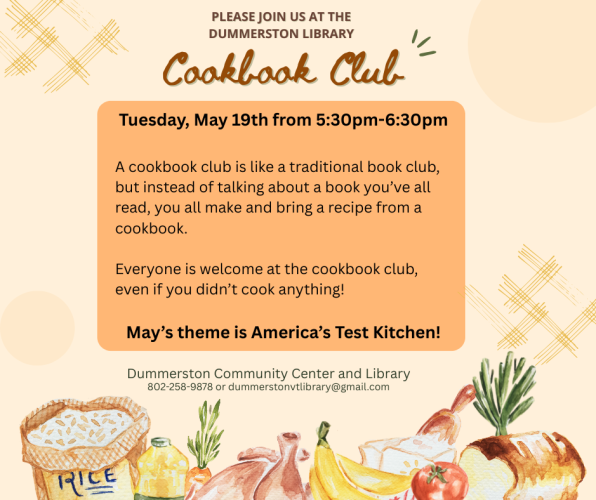 Cookbook Club April 2026