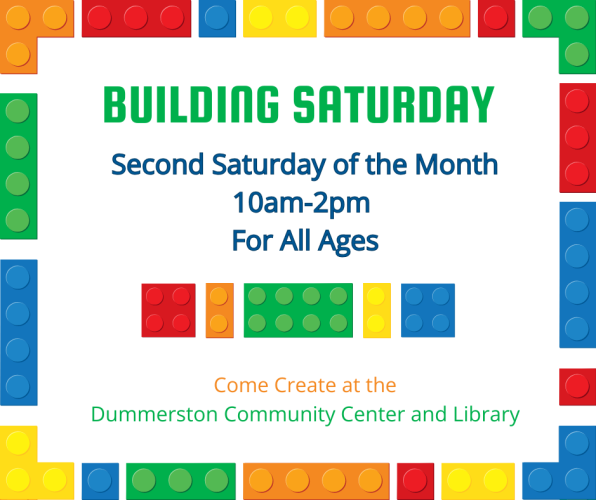 Dummerston Community Center and Library’s Building Saturday